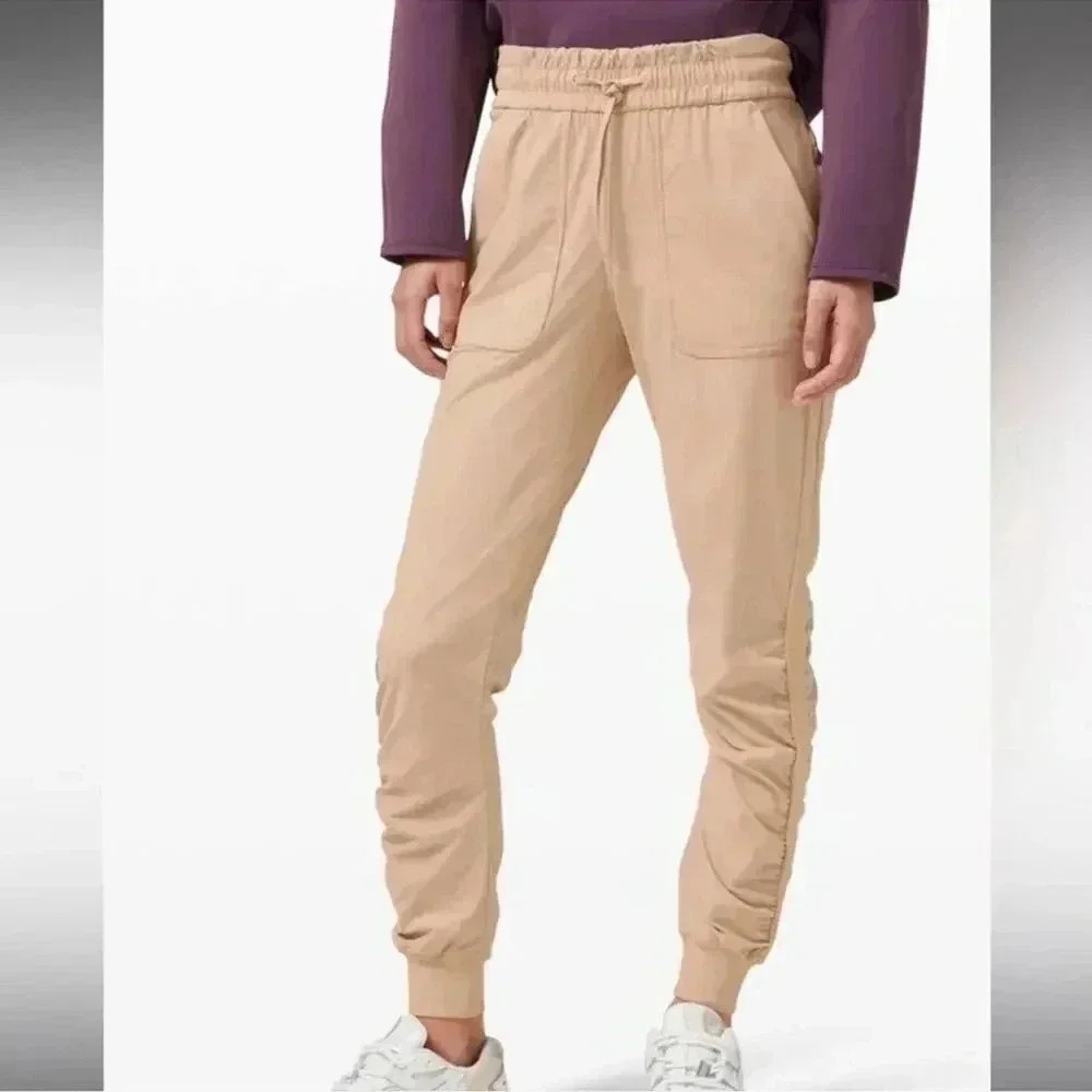 lululemon athletica Beige Drawstring Jogger Pants